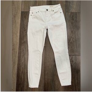 Pistola Women’s White Mid Rise Skinny Jeans 27